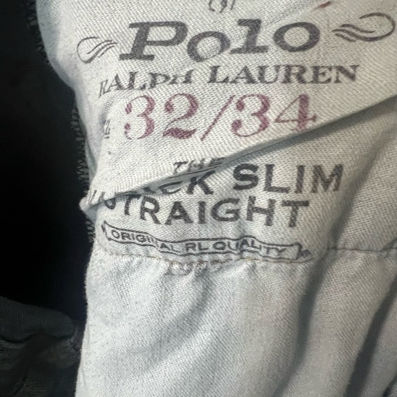 Men's Polo Ralph Lauren Slim Straight Blue Jeans - Picture 7 of 7